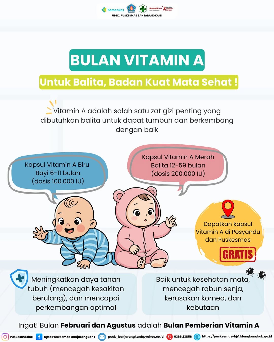 Bulan Vitamin A: Untuk Balita, Badan Kuat Mata Sehat!