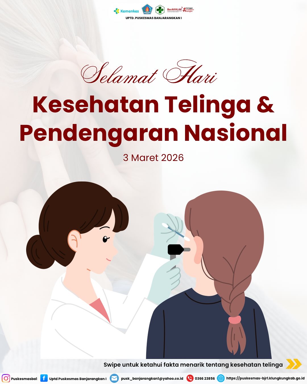 Selamat Hari Kesehatan Telingan dan Pendengaran Nasional